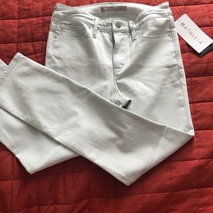 Athleta Sculptek skinny crop jean glacier wash
